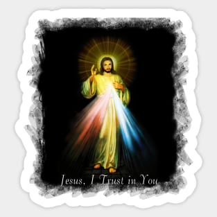 Jesus Divine Mercy Faustina Sacred Heart Catholic Sticker